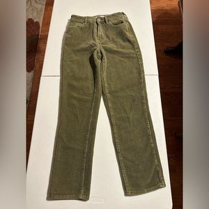 Pacsun Mom Jean Green Corduroy size 24